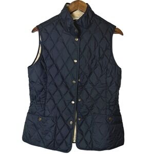 Vintage Eddie Bauer 550 Fill Goose Down Quilted Puffer Vest Black Large Tall